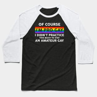 Pro Gay Pride Awareness Lgbt Rainbow Baseball T-Shirt